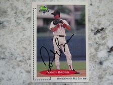 Red Sox Randy Brown Signed Autographed 1991 Classic Best Winter Haven Red Sox