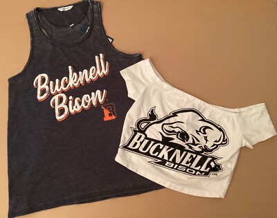*NWT* Bucknell Bison Women's Sm Lot of 2 ''Team Spirit'' tops!