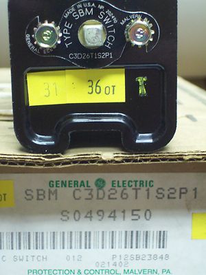 GE C3D26T1S2P1 SBM ROTARY SWITCH 