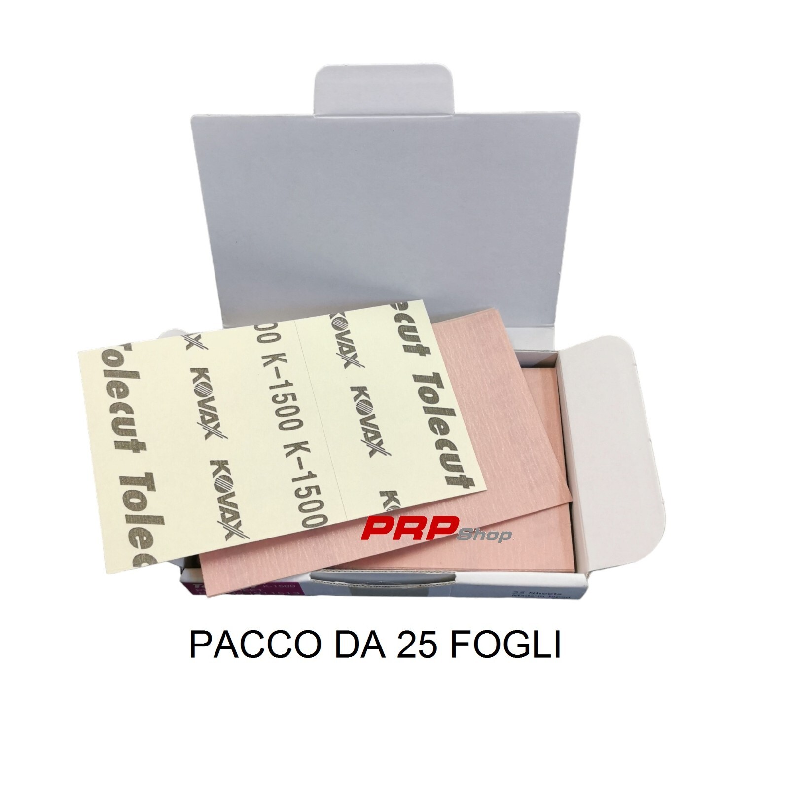 KOVAX Tolecut 191-1513 Foglio abrasivo secco rosa 70 x 114 mm K1500 adesivo