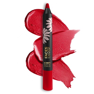 FACESCANADA Comfy Matte Lip Crayon - Candy-Yum 01, 2.8g,
