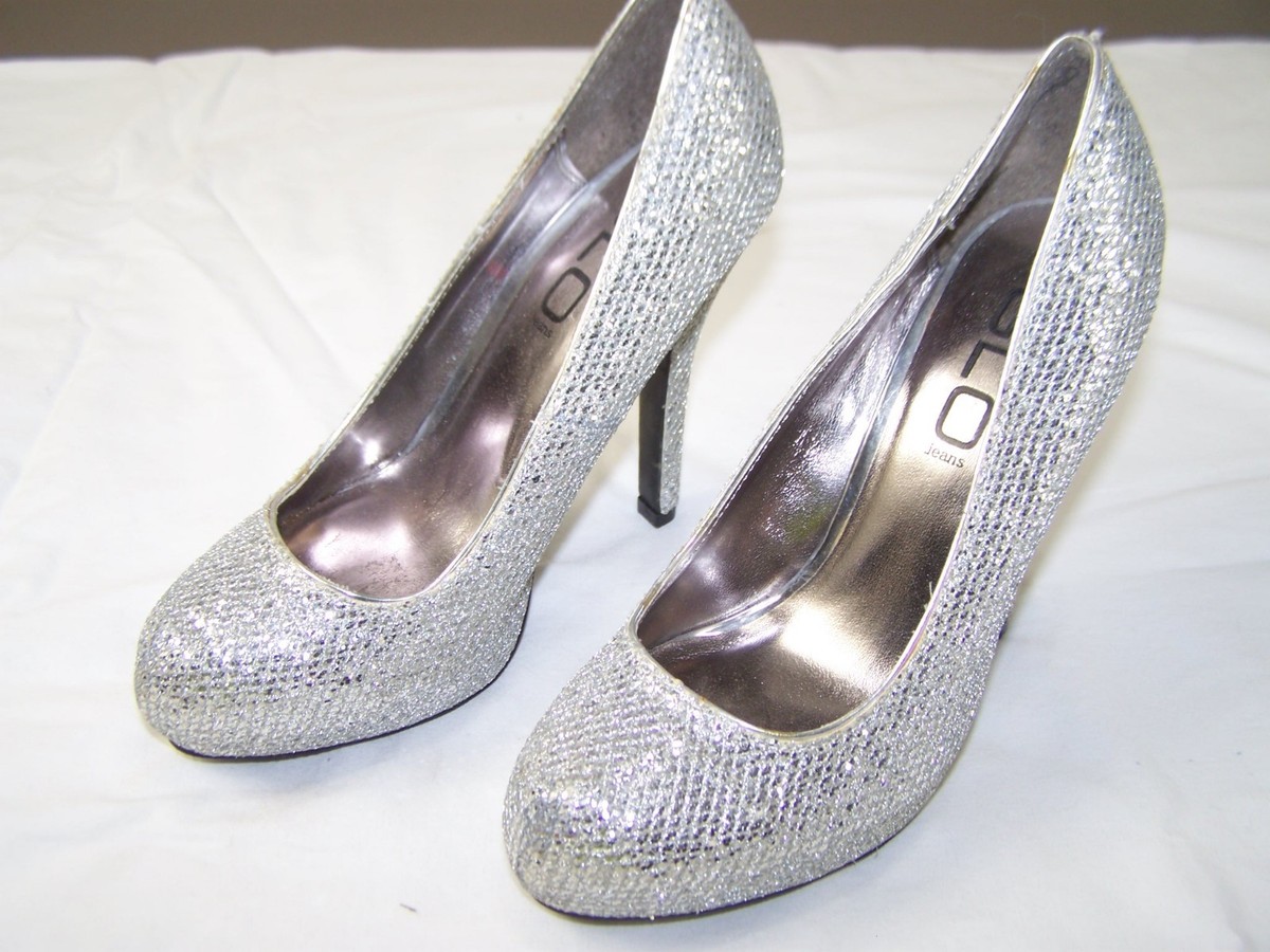 Glitter Silver Pumps Size 12 Sexy Thin High Heels Shoes Women