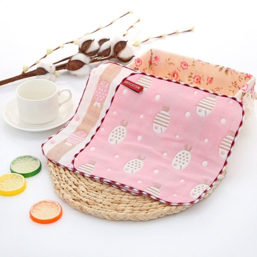 Feeding Burp Cloths Baby Face Towel Square Shaped Baby Bath Towel - Picture 14 of 20