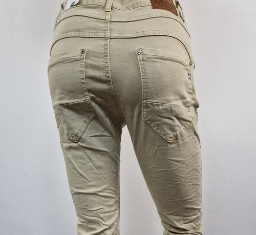 Karostar: TREND Boyfriend Baggy Jeans Hose 4 Farben Knopfleiste Gr. 38 - 48 - Bild 28 von 29