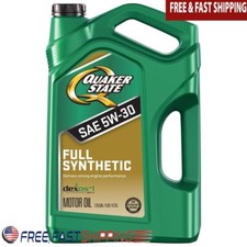 Full Synthetic 5 W 30 Motor Oil Engine Performance Fuel Economy Protection 5 QT
