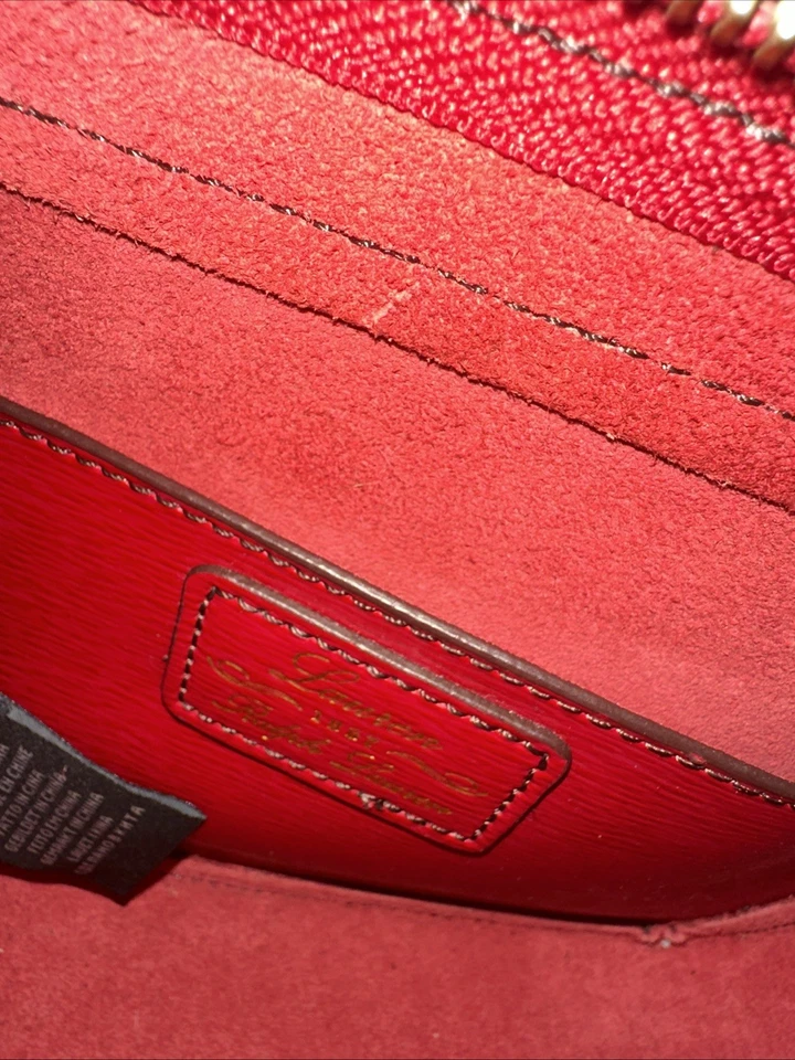 Bolso cruzado pequeño Ralph Lauren Lauren R.L.L rojo Foto 3 de 4