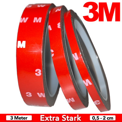 3M Klebeband VHB doppelseitiges Klebeband EXTRA STARK Universal Kfz Auto 0,5-2cm