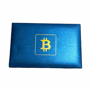 Bitcoin Crypto-Collectible Physical Coin Set w/ Blue Presentation Box