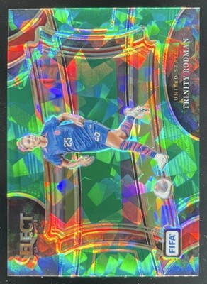2023-24 Panini Select FIFA Green Ice Prizm #224 Trinity Rodman