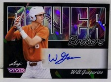 2024 Leaf Vivid WILL GASPARINO (Texas) Black Cracked Ice Power Brokers Auto /5