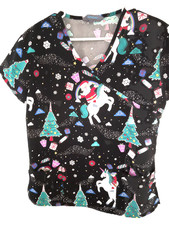 uniform Scrubs Women Sz S With Various Christmas Items And Colors