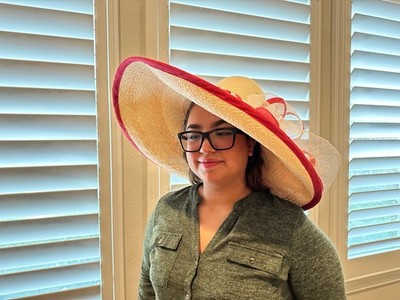 Perfect For The Kentucky Derby - Carol Bader Custom Wide Brim, Adjustable Hat