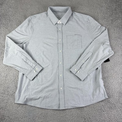 Rhone Shirt Mens 2XL Arctic Blue WFH Performance Business Casual Office 