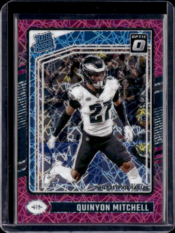 2024 Donruss Optic Quinyon Mitchell Rated Rookie (Pink Velocity) #282 (#38/80)