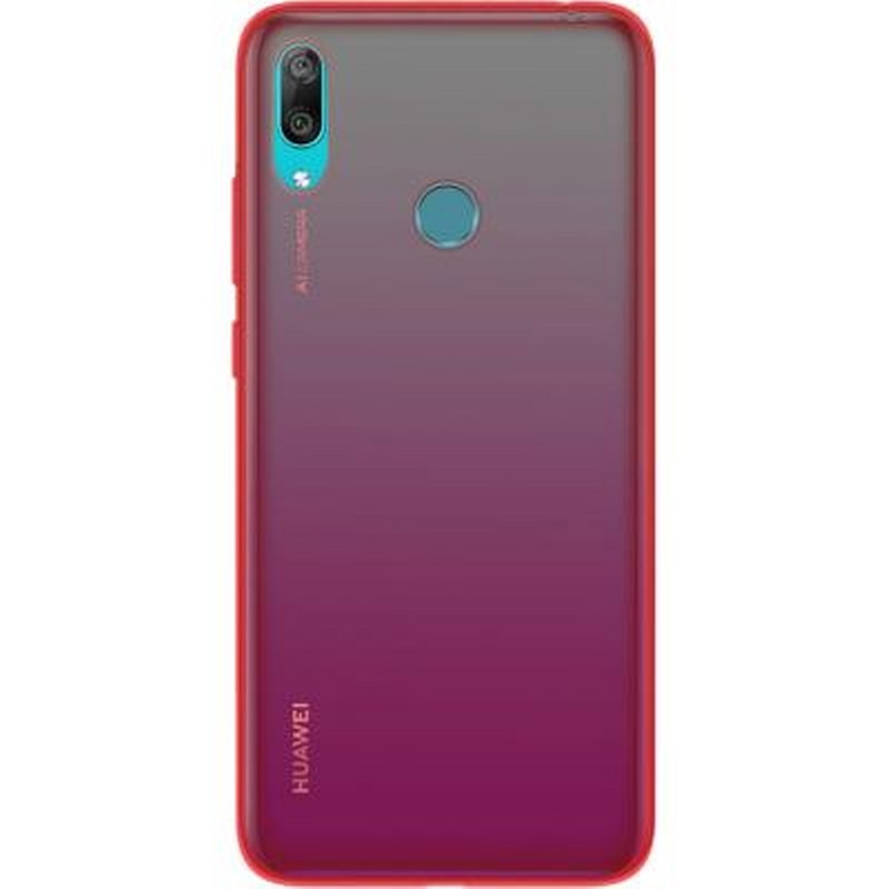 Coque Huawei Y7 2019 Rose antichoc et anti-rayures style colorblock