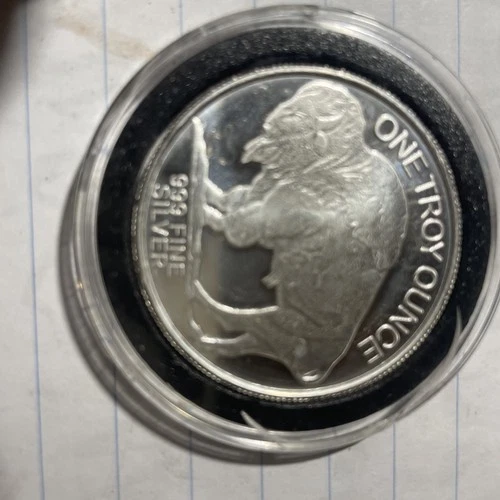 Uncirculated Buffalo 1 oz .999 Silver Coin