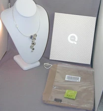 Hagit Gorali Sterling Modernist Cascading Circles Necklace New In Box