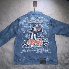 ED HARDY Panther Light Denim Jacket