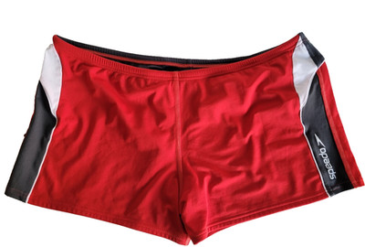 Speedo Herren Badehose - Endurance Gr. 9  rot schwarz weiß gebraucht