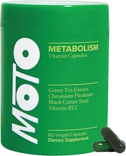 O Positiv Moto Women's Metabolism Support-Energy Curb Cravings Vegan 60 Capsules