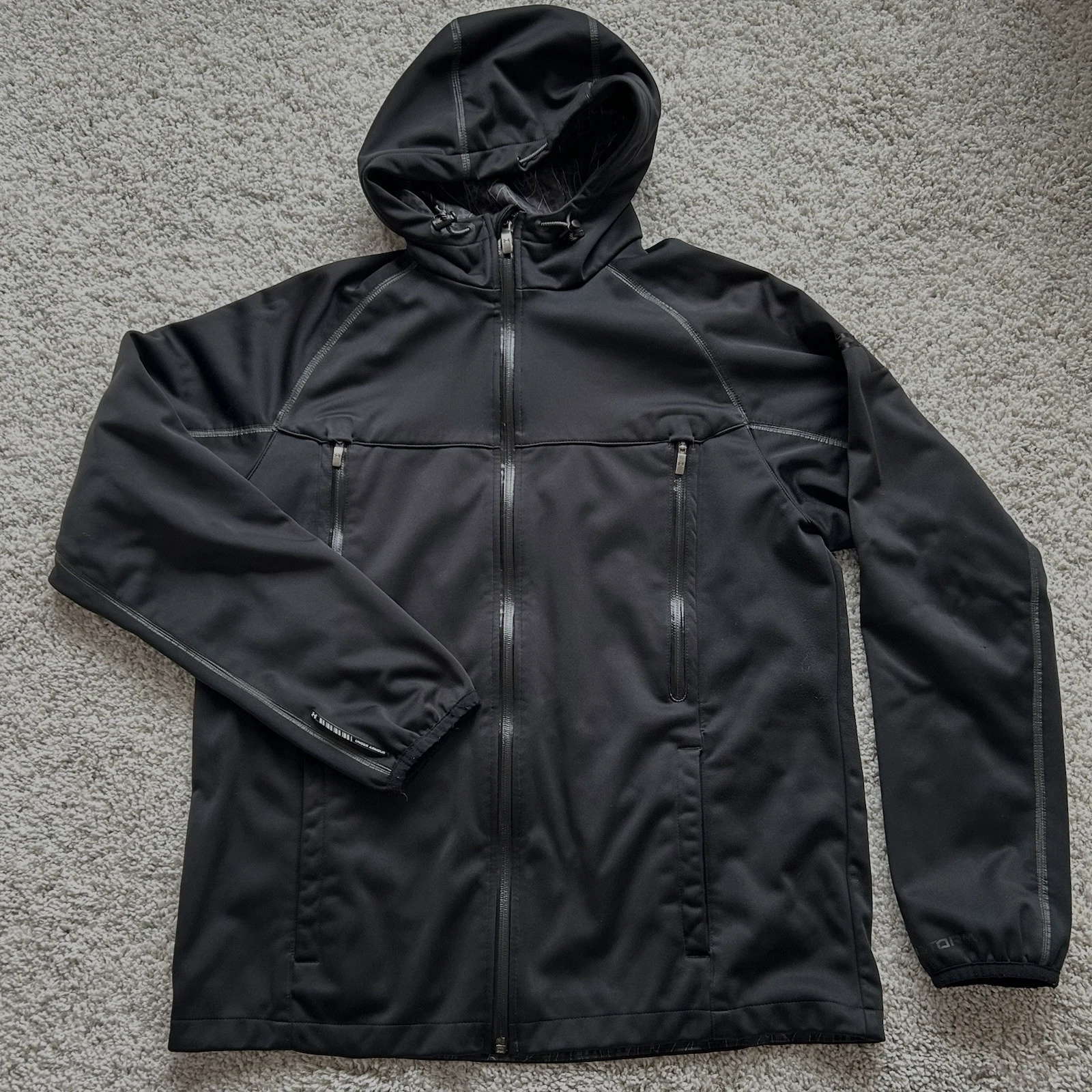 Under Armour Jacket Mens M Black Storm Loose Hooded Waterproof Seam Seal
Opens in a new window or ta