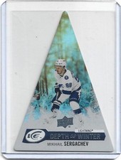 2023-24 UPPER DECK MIKHAIL SERGACHEV DEPTH OF WINTER DIE CUT HOLO INSERT CARD