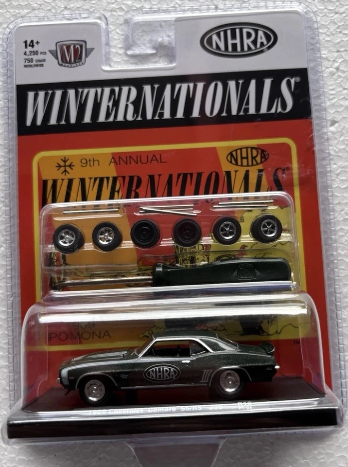 Chevrolet Camaro 1969 escala SS/RS 396 máquinas 1/64 M2 ruedas automáticas R12 NHRA  Foto 2 de 4