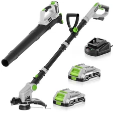 2-in-1 Cordless String Trimmer & Leaf Blower, 21V Lightweight Electric Weed W...