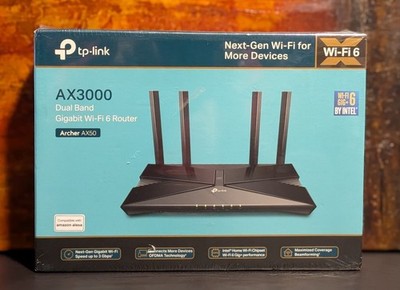 Tp-link AX3000 Wifi 6 Router 802.11ax Archer AX50 Internet Router - NEW & SEALED