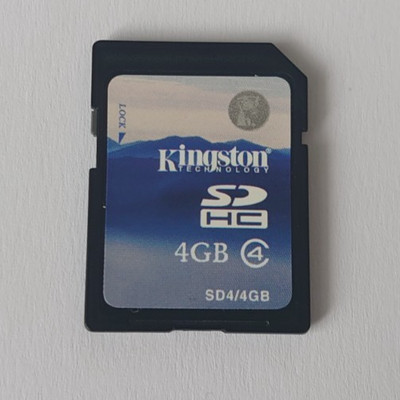Kingston 4GB SD SDHC Speicher karte Klasse4 Standard Secure Digital C4 f. Kamera