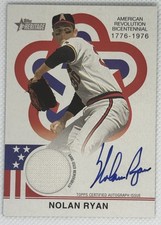 2025 Topps Heritage Bicentennial Relic Autograph 2/76 - Nolan Ryan BAR-NR Angels