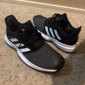 adidas Game Court Men's Tennis Shoes Black White US Size 6.5