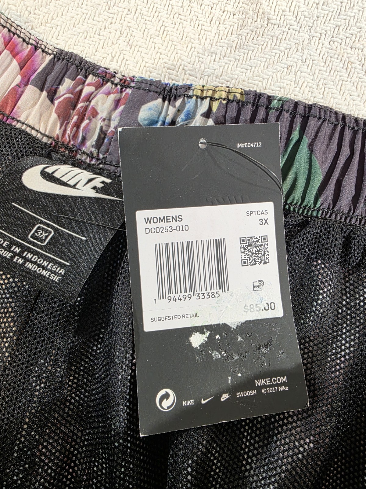 Rare Nike Women's Sportswear Floral Windbreaker Pants 3X Flowers thumbnail 5