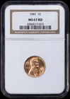 1941 Lincoln Wheat Cent NGC MS-67 RD