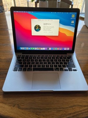 Late 2013 MacBook Pro 13, Silver, Retina,  8GB DDR3, 250GB SSD