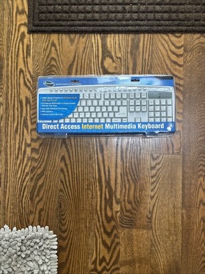 IConcepts AT & PS/2 Interface Keyboard E5XKB5301 (appears mostly sealed)(READ)