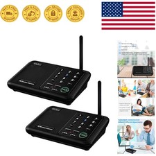 10-Channel Wireless Intercom with Power Bank Support - 1-Mile Range, 2 Pack