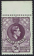 SWAZILAND 1938 KGVI BOUCLIERS 2/6 PERF 131/2 X 14 MNH **