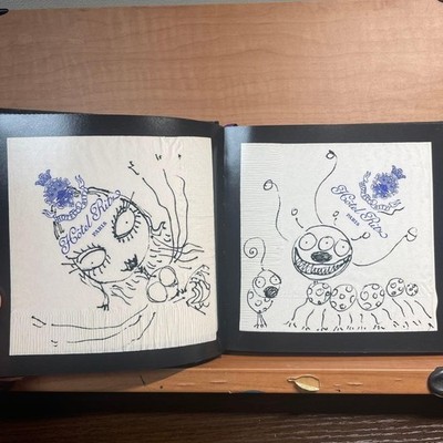 The Napkin Art Of Tim Burton Tim Burton Art Book | eBay