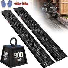 2pcs Aluminum Lawn Mower Ramps for Shed, Anti-Slip Loading Ramps ATV ,Motorcycle