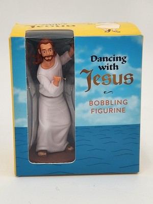 Dancing With Jesus Bobbling Figurine by Sam Stall W/ Booklet NIB