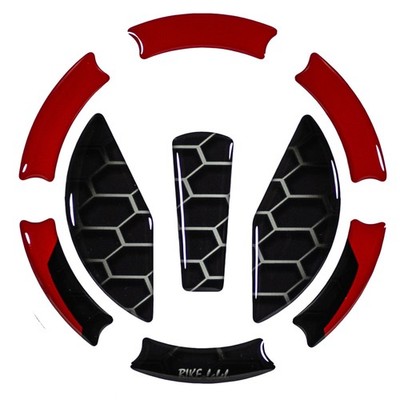3D Dekor Tankdeckel Aufkleber Tankpad Wabe rot kompatibel mit can-am Spyder F3