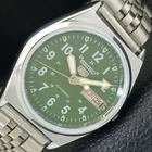 AUTOMATIC VINTAGE REFURBISHED SEIKO 5 6309A JAPAN MENS GREEN WATCH a441741-1