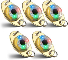 LED Fishing Lures Lighted Fishing Spoons Underwater Flasher Bass Halibut Saltwat