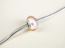 Pandora Charm, Murano Glas "Polka Dots" 790618 Zartrosa, 925er Silber