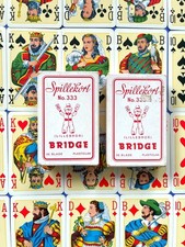 2x Jeu de Cartes Lillebror Danemark No.333 Rød 56 Bl Bridge Whist Jazz