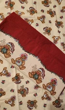 LOT: Daisy Kingdom Ted E Bear Christmas Border 3722 & Tossed Bears On Check 3724
