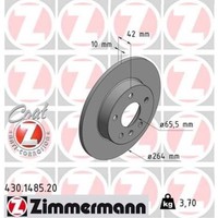 Zimmermann 2X Bremsscheibe Hinten Ø264 Mm FüR Opel Meriva Zafira B A05 1.8 1.6