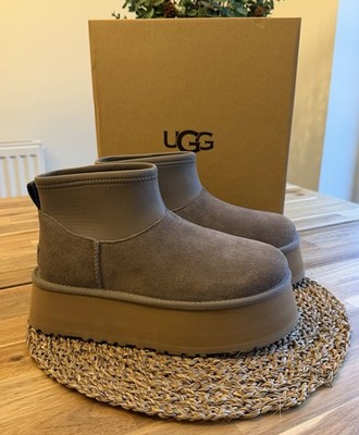UGG Classic Mini Dipper Boot Smoke Plume (Damen) (1168170-SKP) UK 6 US 8 NEU
