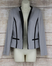 VINTAGE KASPER Womens Petite Size 6 Blazer Jacket Black